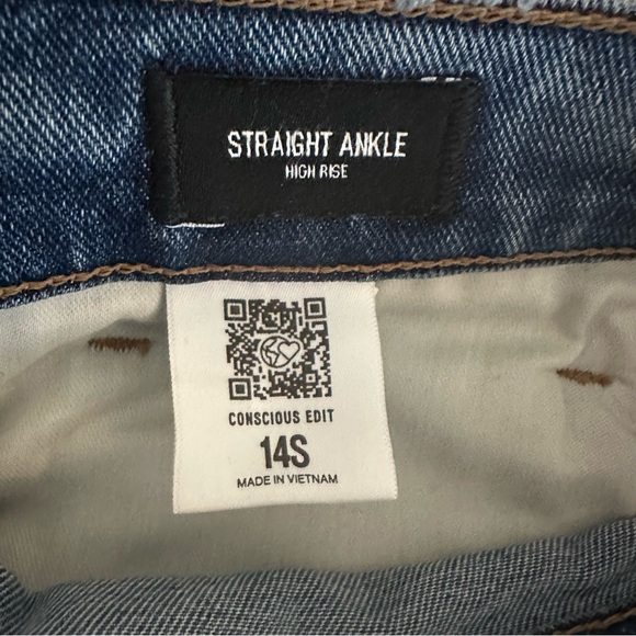 Express Straight Ankle High Rise size 14S Blue - Picture 4 of 6